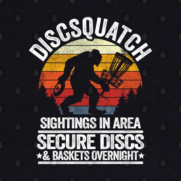 Discsquatch Funny Bigfoot Disc Golf Sasquatch Gift by Kuehni